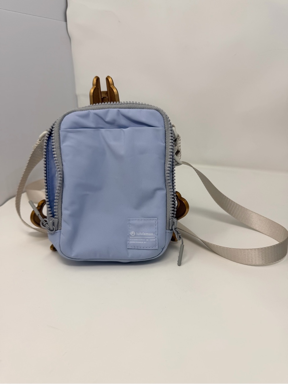 Lululemon Easy Access Crossbody Bag (1.5L) Blue Linen-White Opal-Silver Drop